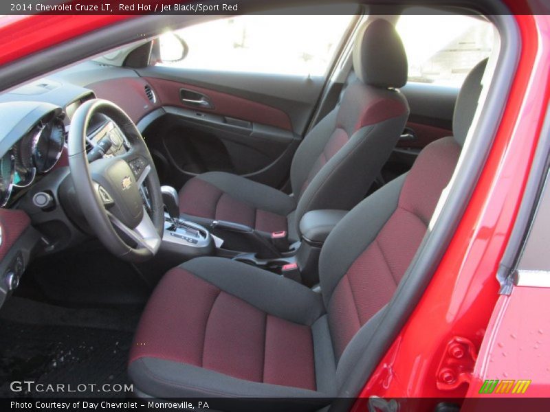 Red Hot / Jet Black/Sport Red 2014 Chevrolet Cruze LT