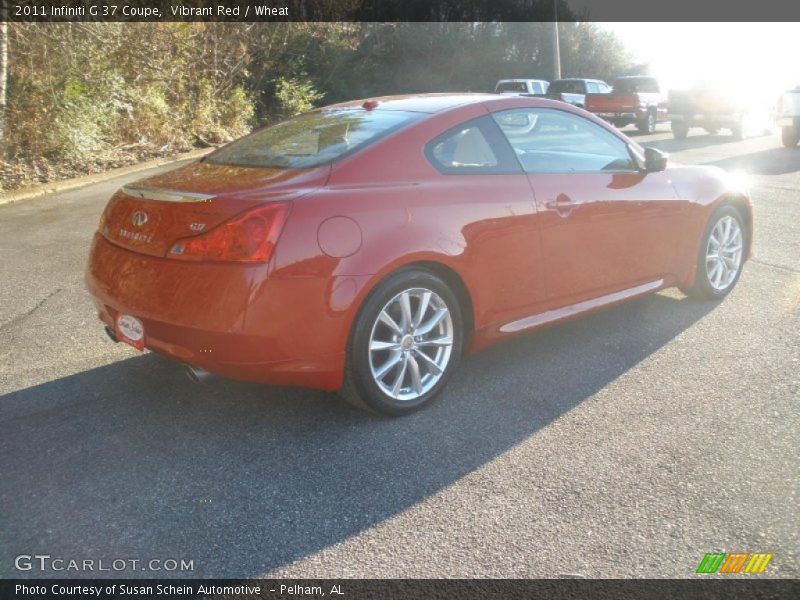 Vibrant Red / Wheat 2011 Infiniti G 37 Coupe