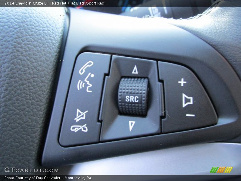 Red Hot / Jet Black/Sport Red 2014 Chevrolet Cruze LT