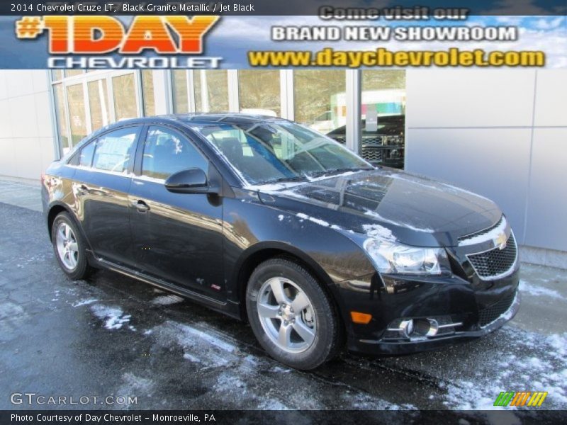 Black Granite Metallic / Jet Black 2014 Chevrolet Cruze LT