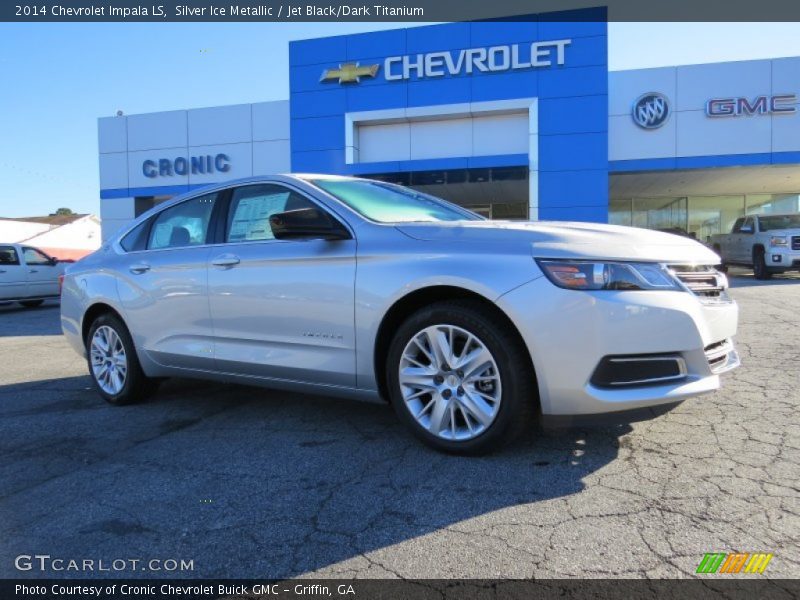 Silver Ice Metallic / Jet Black/Dark Titanium 2014 Chevrolet Impala LS