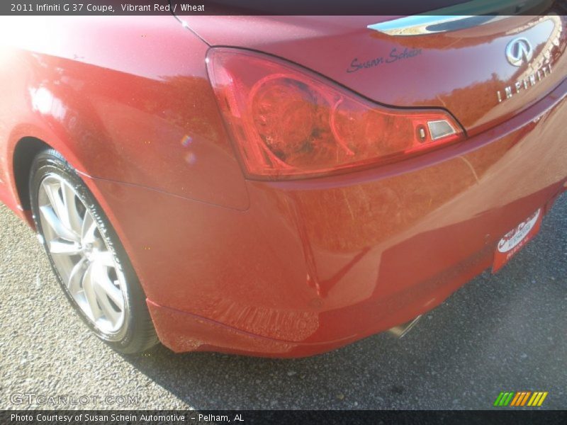 Vibrant Red / Wheat 2011 Infiniti G 37 Coupe