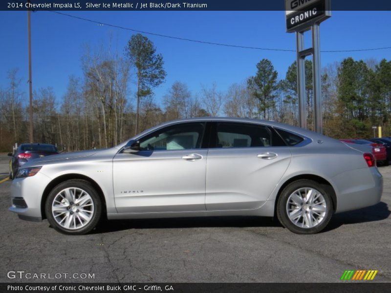 Silver Ice Metallic / Jet Black/Dark Titanium 2014 Chevrolet Impala LS