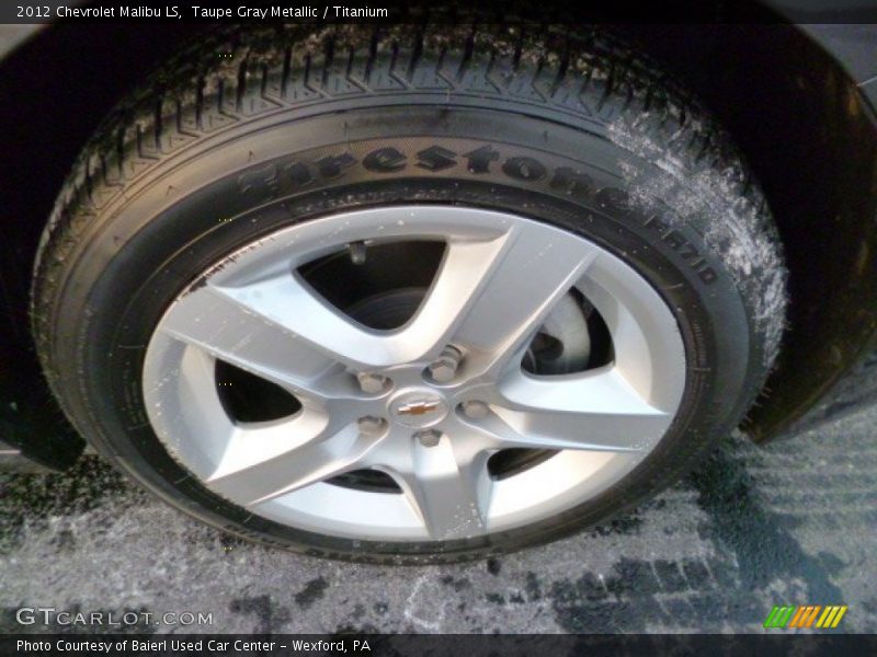 Taupe Gray Metallic / Titanium 2012 Chevrolet Malibu LS