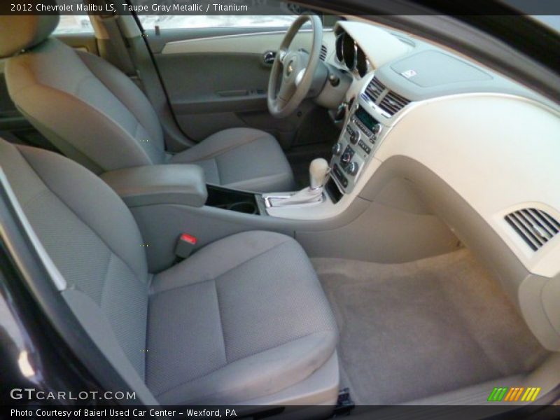 Taupe Gray Metallic / Titanium 2012 Chevrolet Malibu LS