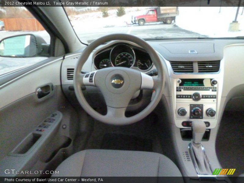Taupe Gray Metallic / Titanium 2012 Chevrolet Malibu LS