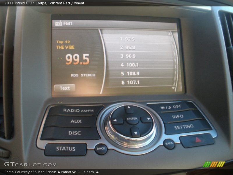 Vibrant Red / Wheat 2011 Infiniti G 37 Coupe