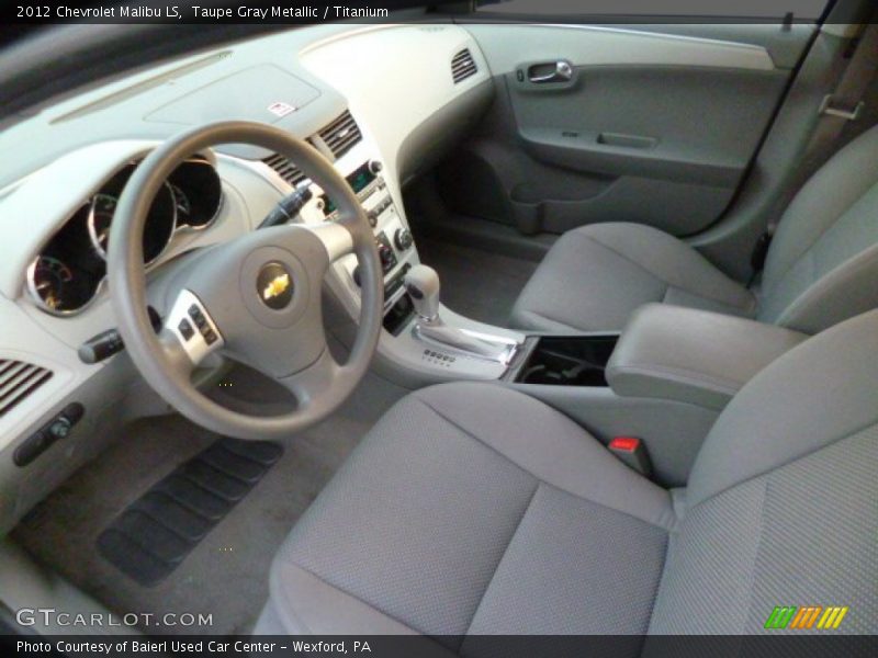 Taupe Gray Metallic / Titanium 2012 Chevrolet Malibu LS
