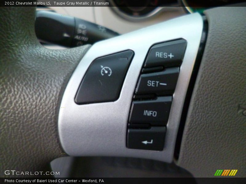 Taupe Gray Metallic / Titanium 2012 Chevrolet Malibu LS
