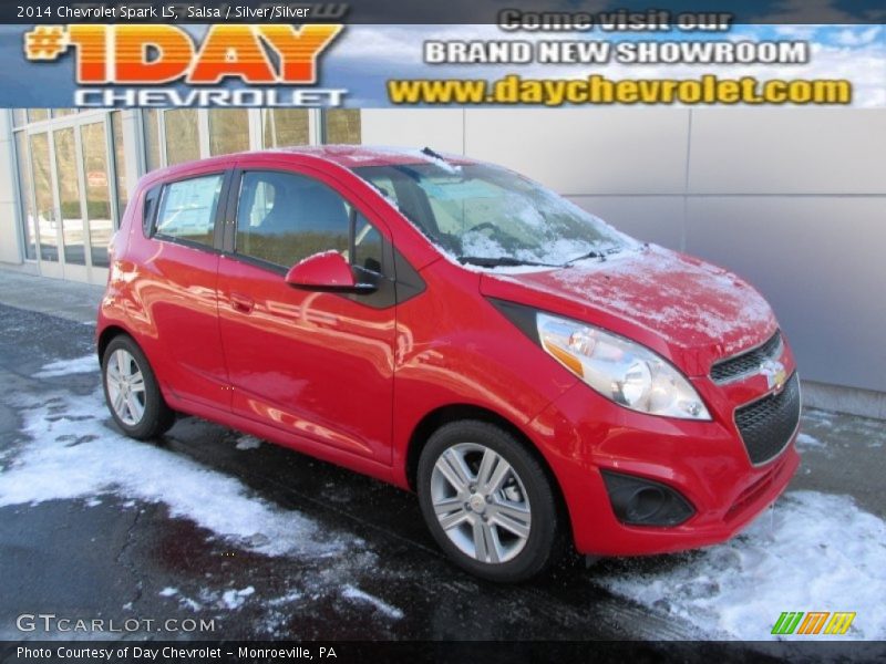Salsa / Silver/Silver 2014 Chevrolet Spark LS
