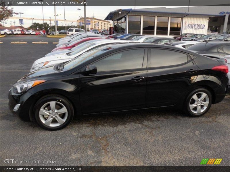 Midnight Black / Gray 2013 Hyundai Elantra GLS