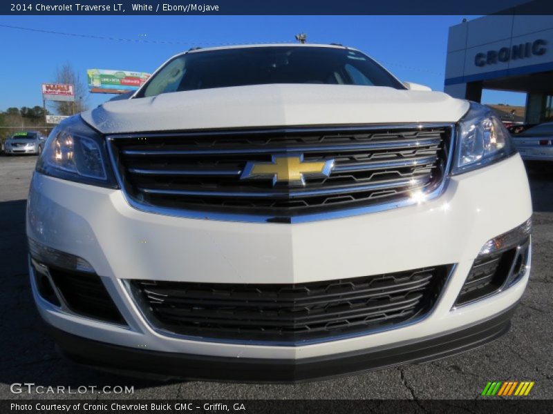 White / Ebony/Mojave 2014 Chevrolet Traverse LT