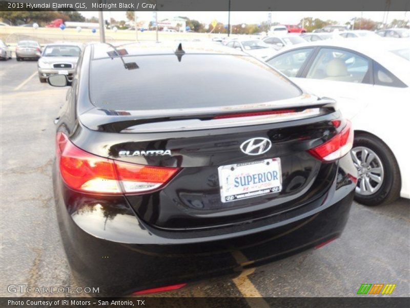 Midnight Black / Gray 2013 Hyundai Elantra GLS