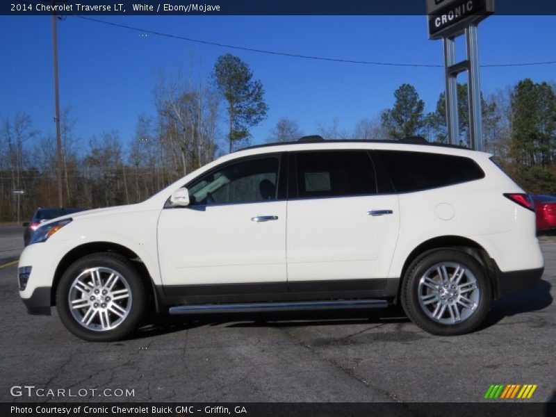 White / Ebony/Mojave 2014 Chevrolet Traverse LT