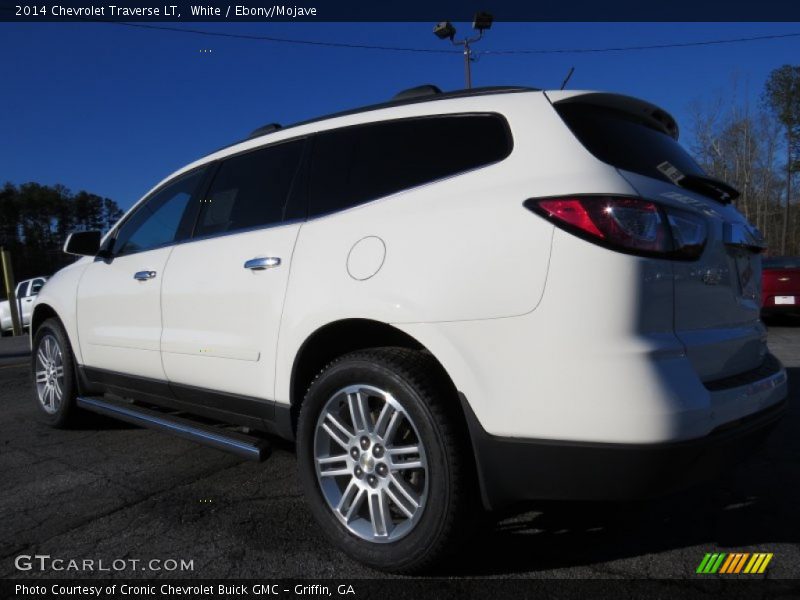 White / Ebony/Mojave 2014 Chevrolet Traverse LT