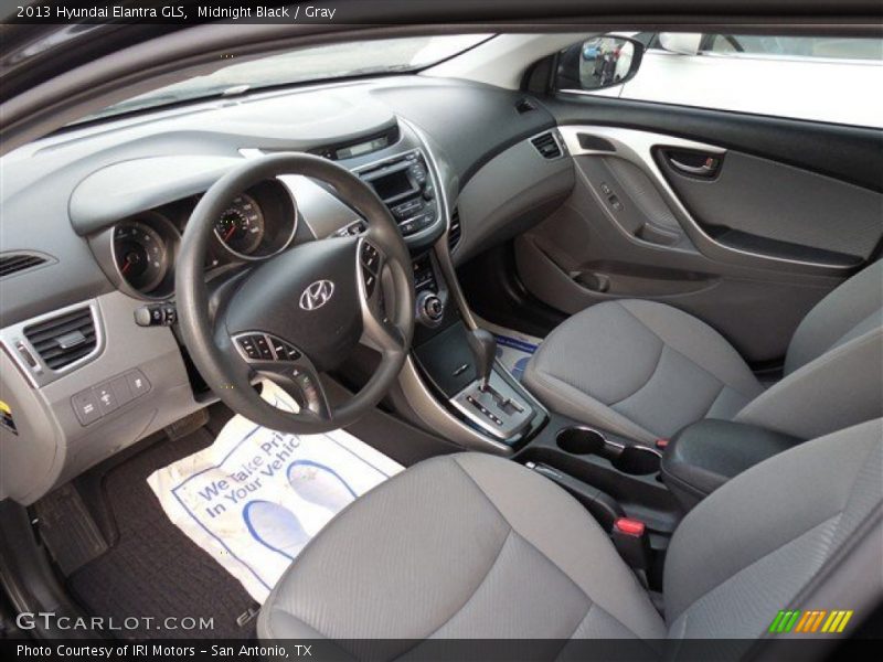 Midnight Black / Gray 2013 Hyundai Elantra GLS