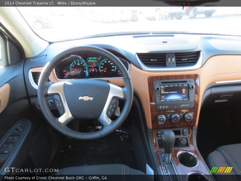 White / Ebony/Mojave 2014 Chevrolet Traverse LT