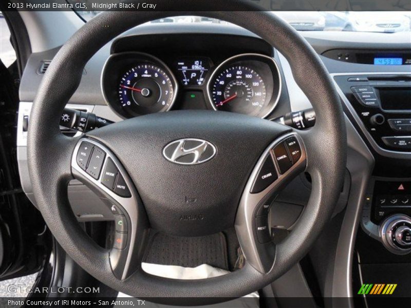 Midnight Black / Gray 2013 Hyundai Elantra GLS
