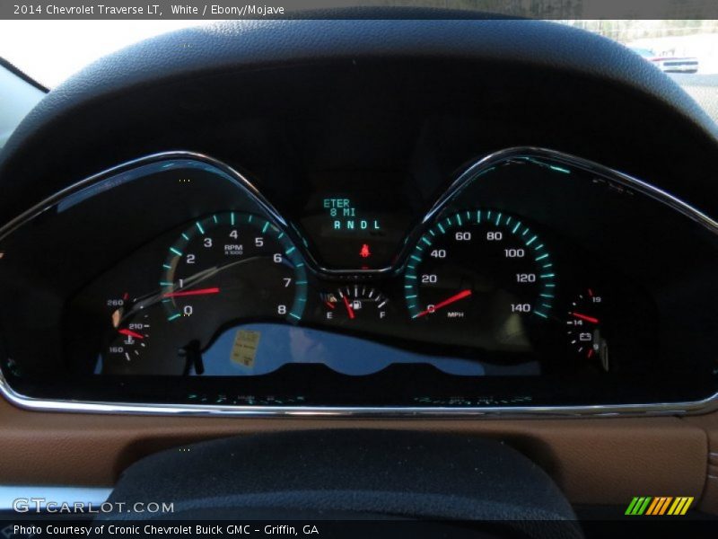 White / Ebony/Mojave 2014 Chevrolet Traverse LT