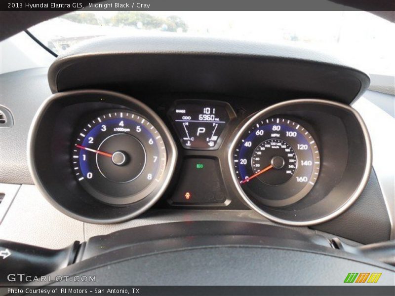 Midnight Black / Gray 2013 Hyundai Elantra GLS