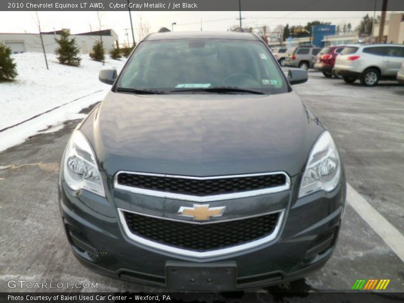 Cyber Gray Metallic / Jet Black 2010 Chevrolet Equinox LT AWD