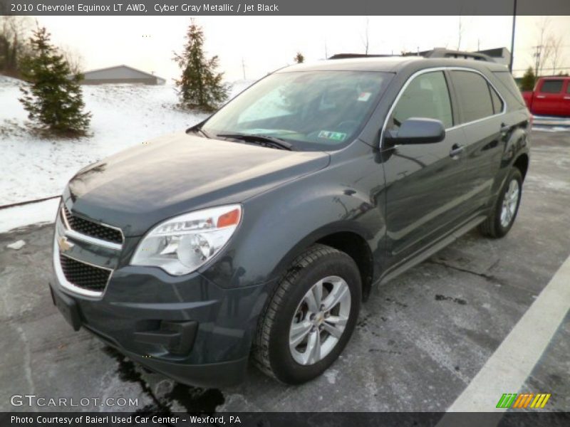 Cyber Gray Metallic / Jet Black 2010 Chevrolet Equinox LT AWD