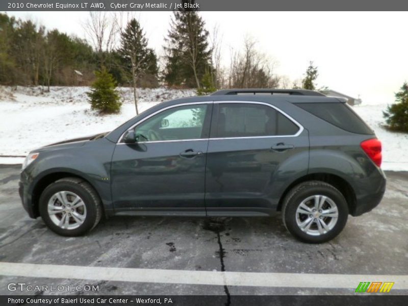 Cyber Gray Metallic / Jet Black 2010 Chevrolet Equinox LT AWD