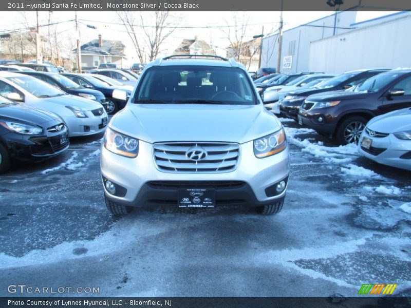 Moonstone Silver / Cocoa Black 2011 Hyundai Santa Fe Limited