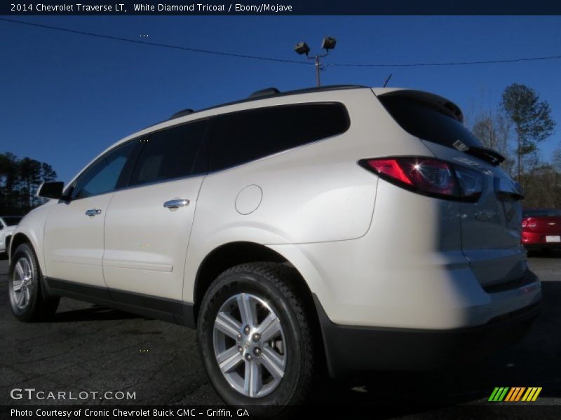 White Diamond Tricoat / Ebony/Mojave 2014 Chevrolet Traverse LT