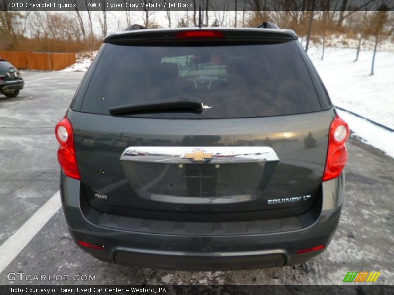 Cyber Gray Metallic / Jet Black 2010 Chevrolet Equinox LT AWD