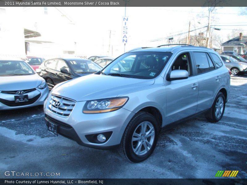 Moonstone Silver / Cocoa Black 2011 Hyundai Santa Fe Limited