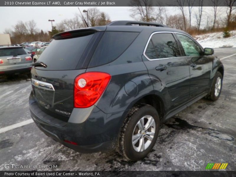 Cyber Gray Metallic / Jet Black 2010 Chevrolet Equinox LT AWD