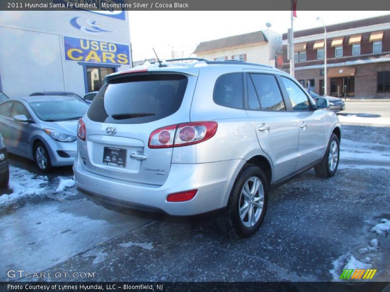 Moonstone Silver / Cocoa Black 2011 Hyundai Santa Fe Limited