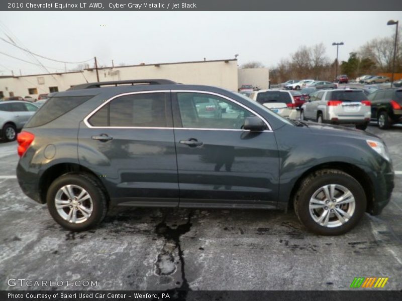 Cyber Gray Metallic / Jet Black 2010 Chevrolet Equinox LT AWD