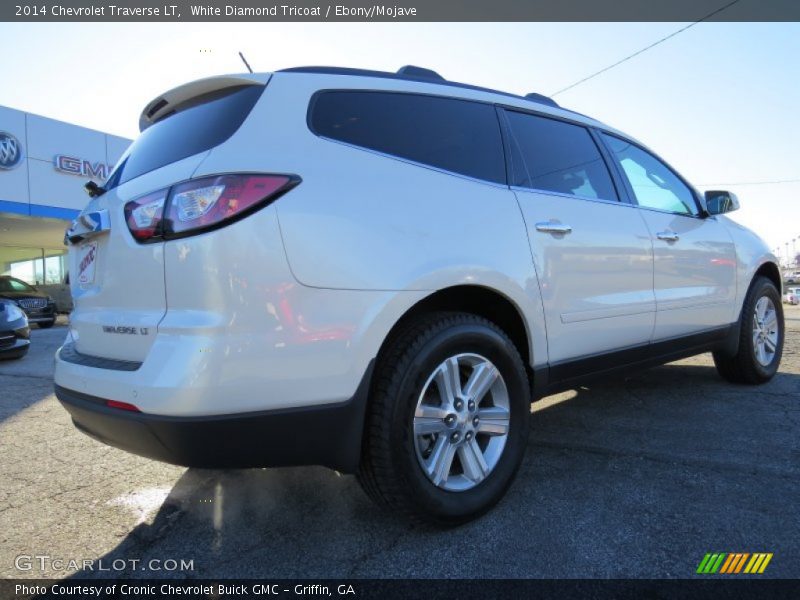 White Diamond Tricoat / Ebony/Mojave 2014 Chevrolet Traverse LT