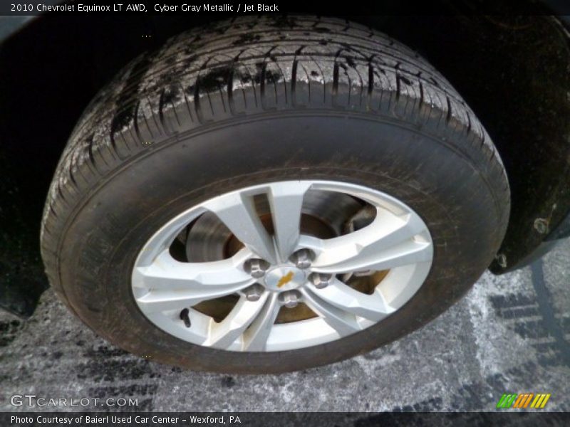 Cyber Gray Metallic / Jet Black 2010 Chevrolet Equinox LT AWD
