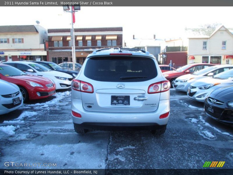 Moonstone Silver / Cocoa Black 2011 Hyundai Santa Fe Limited
