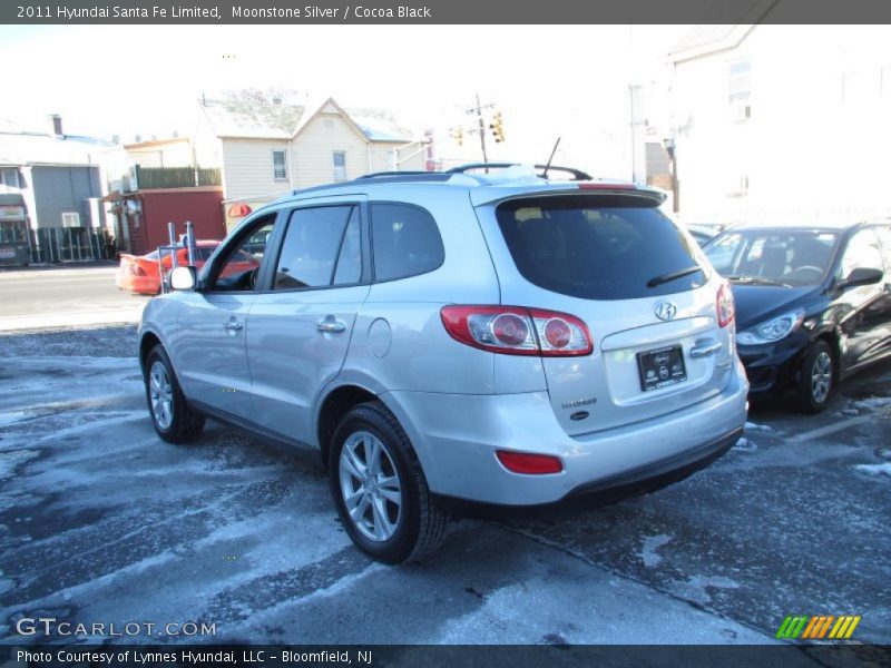 Moonstone Silver / Cocoa Black 2011 Hyundai Santa Fe Limited