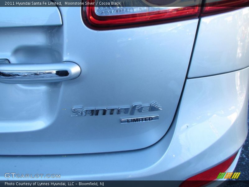 Moonstone Silver / Cocoa Black 2011 Hyundai Santa Fe Limited
