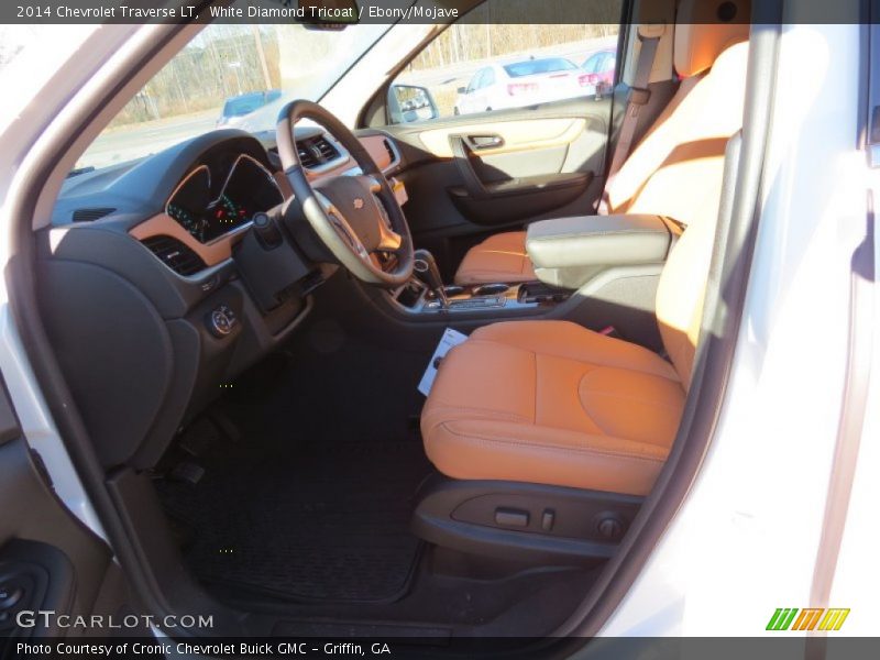 White Diamond Tricoat / Ebony/Mojave 2014 Chevrolet Traverse LT