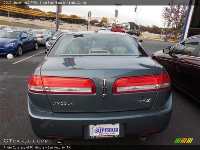 Steel Blue Metallic / Light Camel 2012 Lincoln MKZ FWD