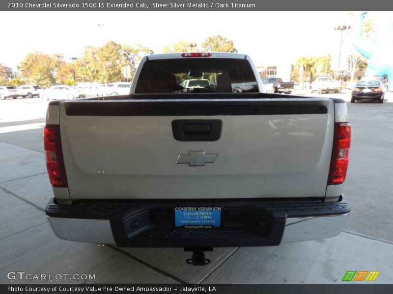 Sheer Silver Metallic / Dark Titanium 2010 Chevrolet Silverado 1500 LS Extended Cab