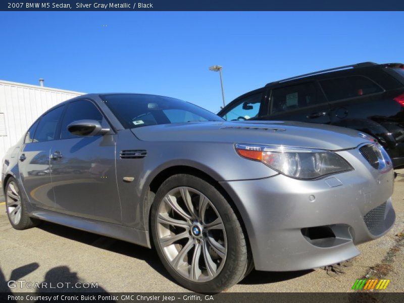 Silver Gray Metallic / Black 2007 BMW M5 Sedan