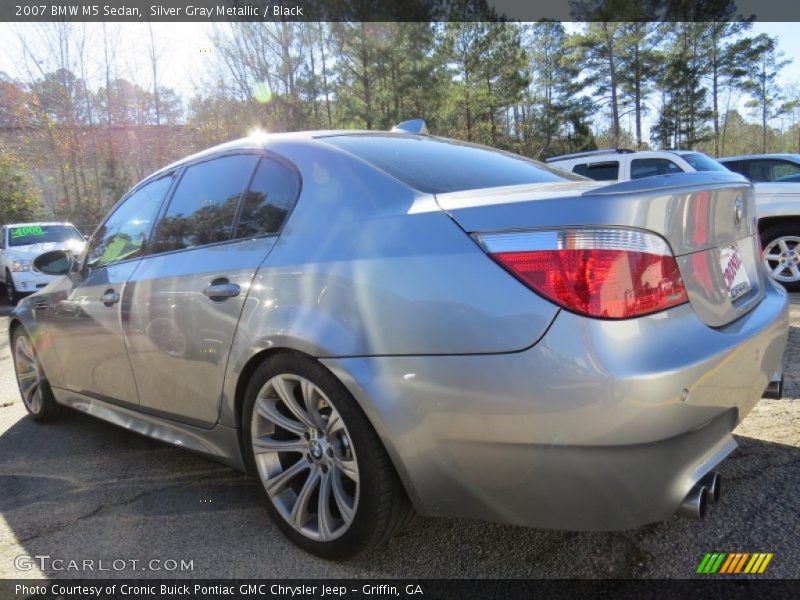 Silver Gray Metallic / Black 2007 BMW M5 Sedan