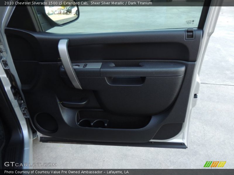 Sheer Silver Metallic / Dark Titanium 2010 Chevrolet Silverado 1500 LS Extended Cab