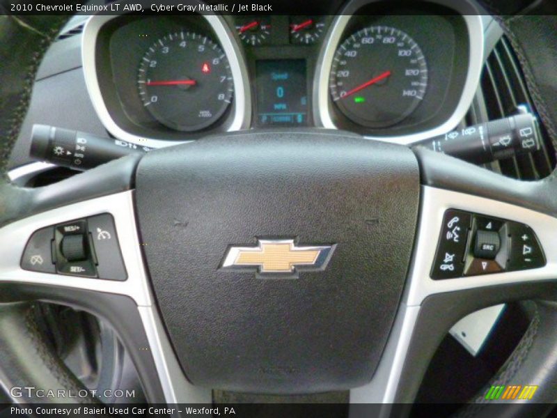 Cyber Gray Metallic / Jet Black 2010 Chevrolet Equinox LT AWD