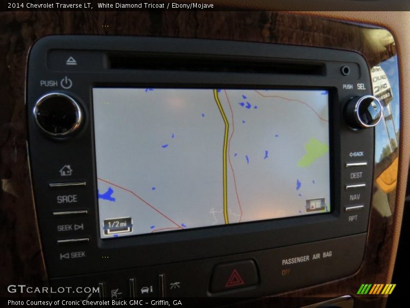 White Diamond Tricoat / Ebony/Mojave 2014 Chevrolet Traverse LT