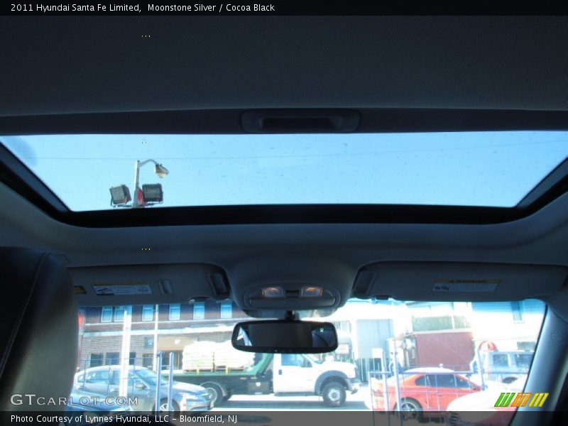 Moonstone Silver / Cocoa Black 2011 Hyundai Santa Fe Limited