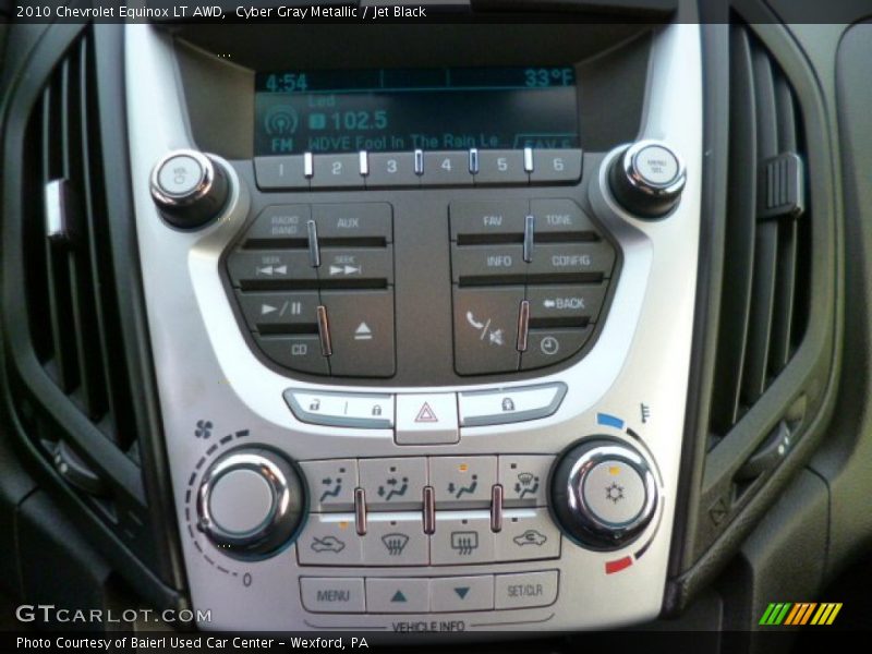 Cyber Gray Metallic / Jet Black 2010 Chevrolet Equinox LT AWD