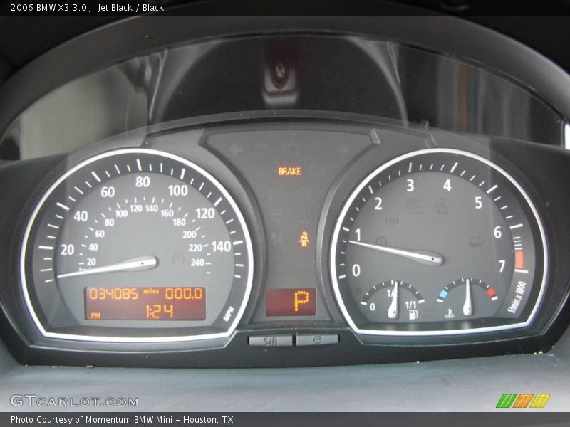 Jet Black / Black 2006 BMW X3 3.0i